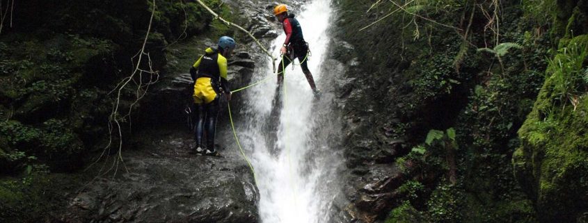 Descendiendo cañones en Asturias