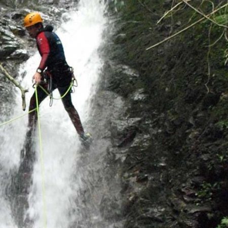 Descendiendo cañones en Asturias
