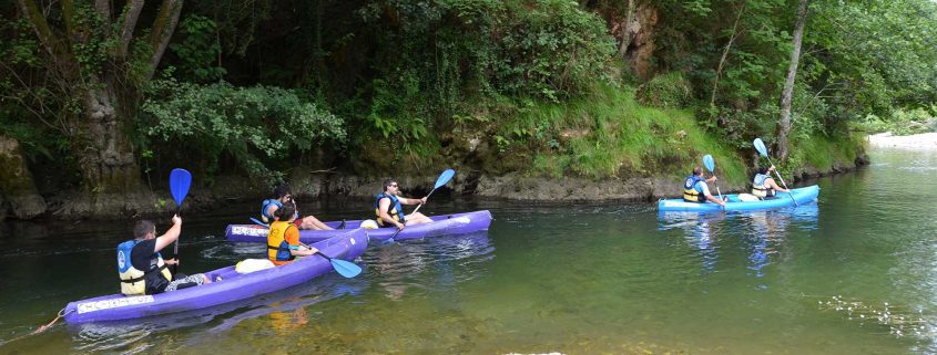 Pequeño rincón del río Sella en sus primeros 4Km de bajada en canoa