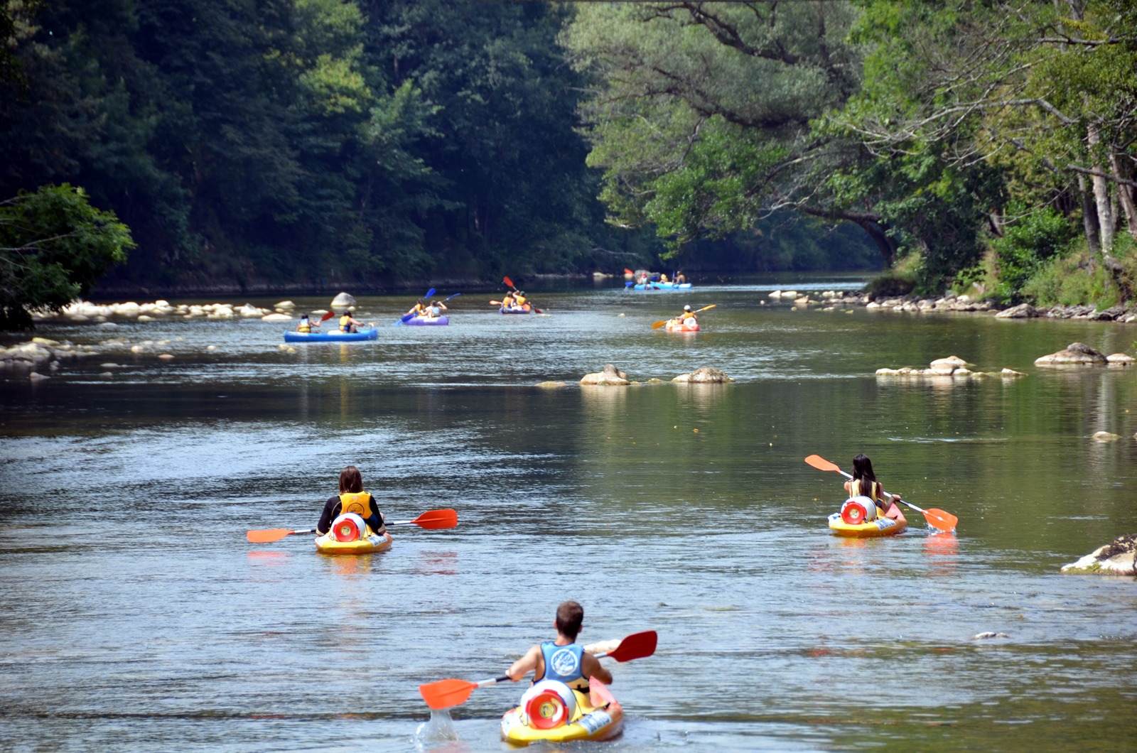 4 Km de la bajada del sella en canoa