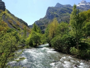 Zona del río sella en asturias